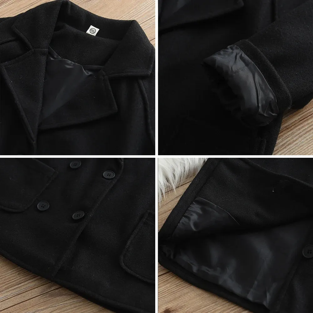 Double Breasted Wool Winter Coat