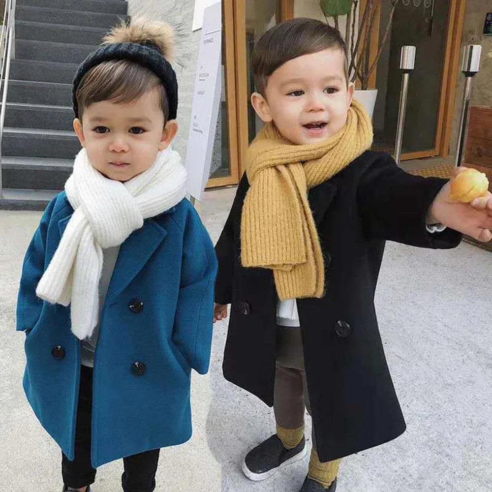 Double Breasted Wool Winter Coat