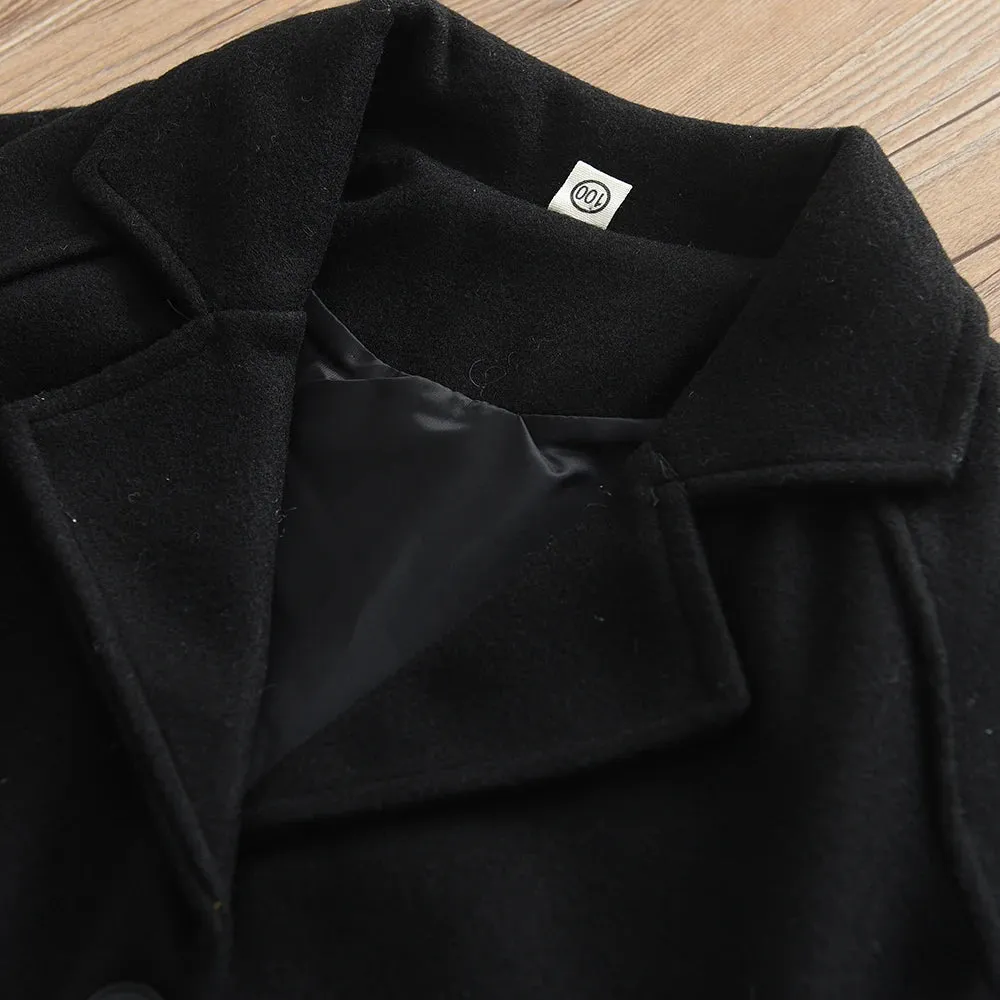 Double Breasted Wool Winter Coat
