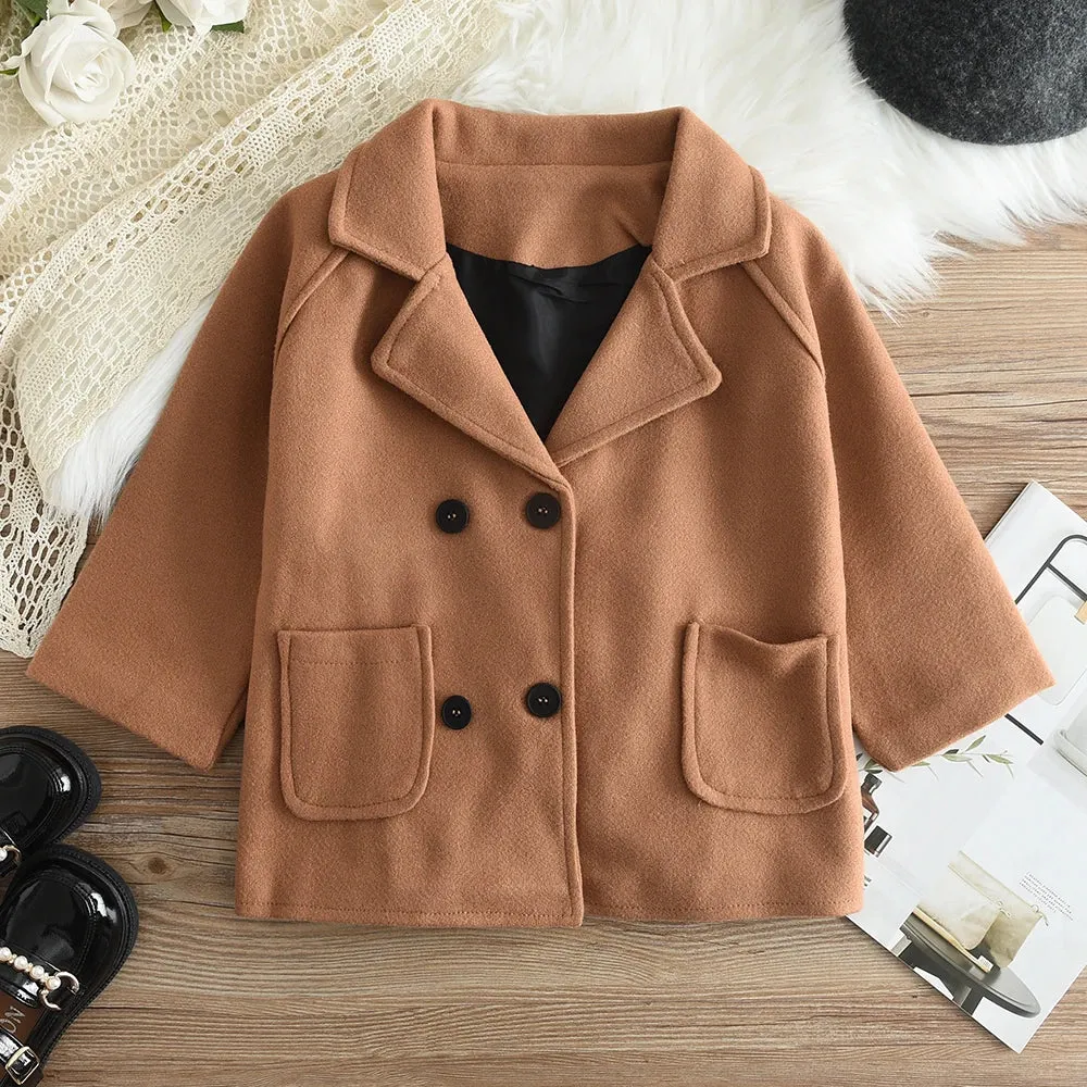 Double Breasted Wool Winter Coat