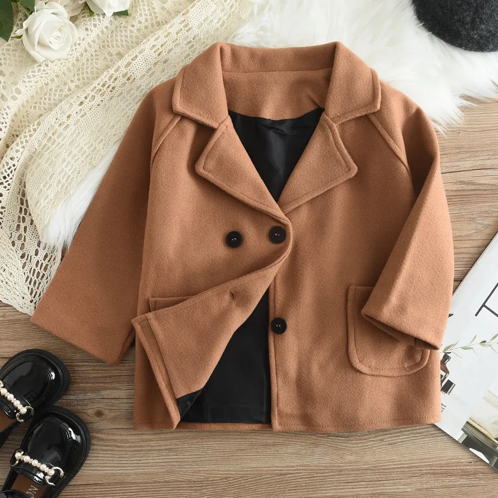 Double Breasted Wool Winter Coat