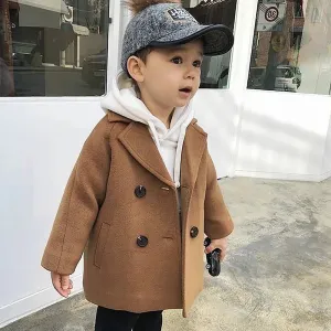 Double Breasted Wool Winter Coat