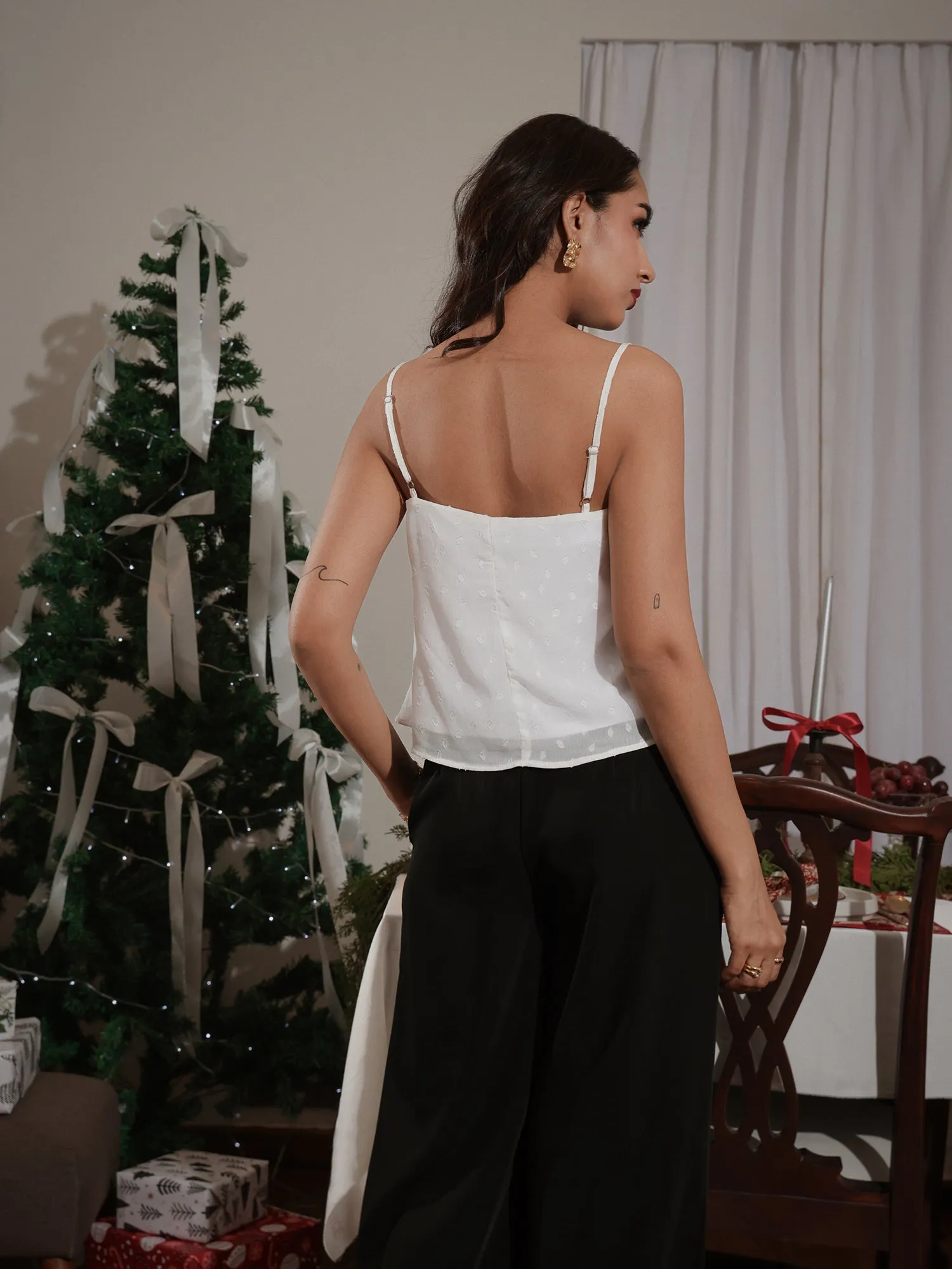 Double Pleat Detailed High Waist Pant