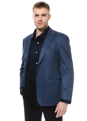 Duchamp Blue Stretch Blazer