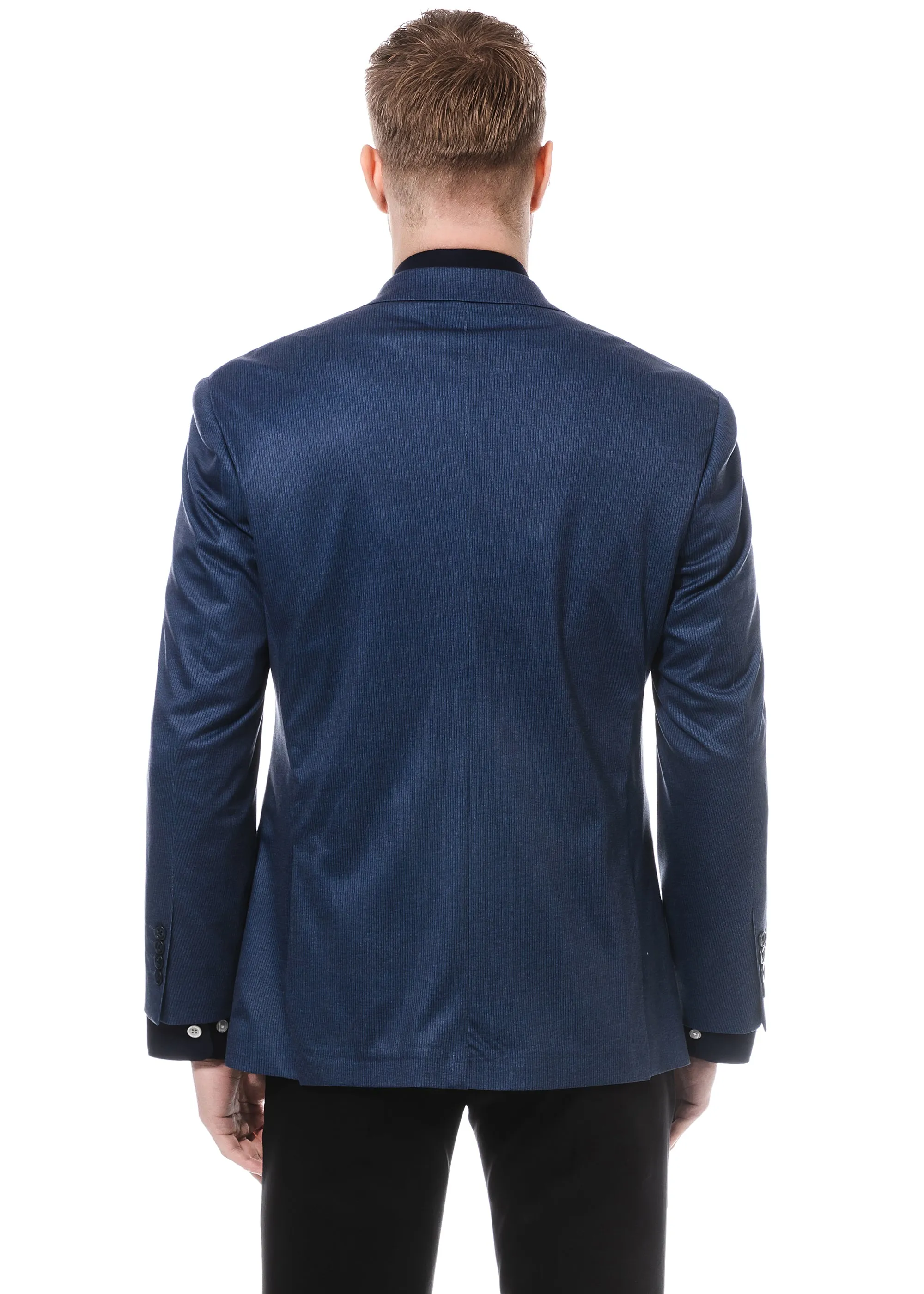 Duchamp Blue Stretch Blazer