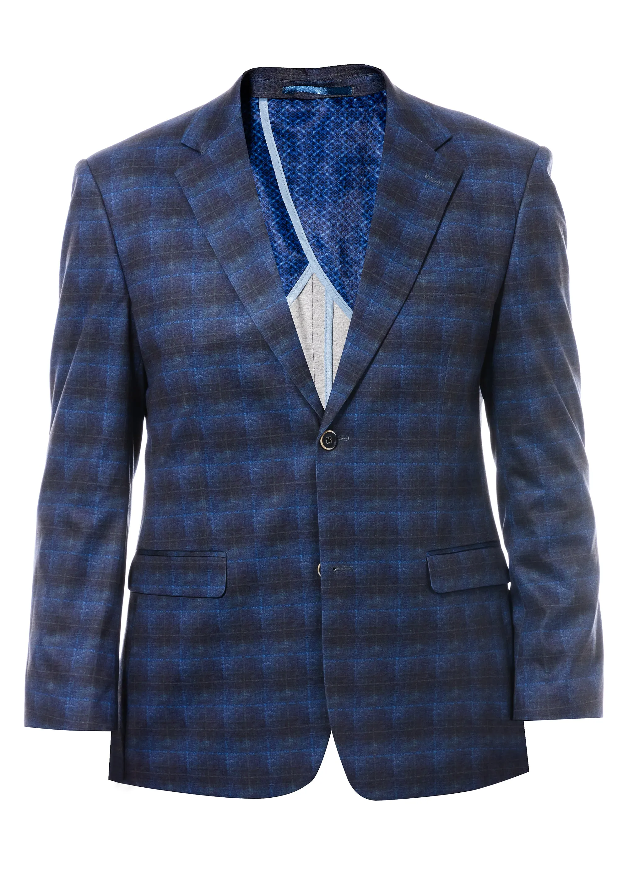 Duchamp Ombre Windowpane Blazer