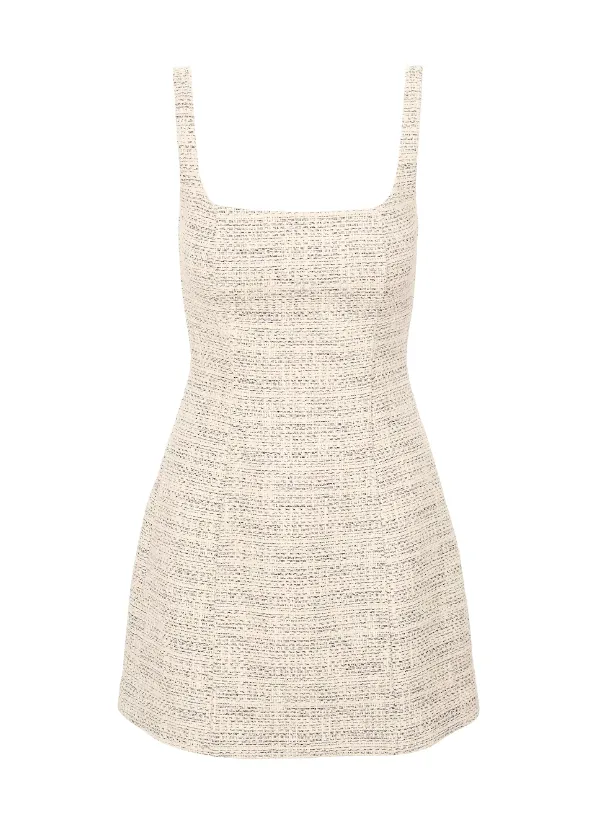 EDIE MINI DRESS IN IVORY MULTI