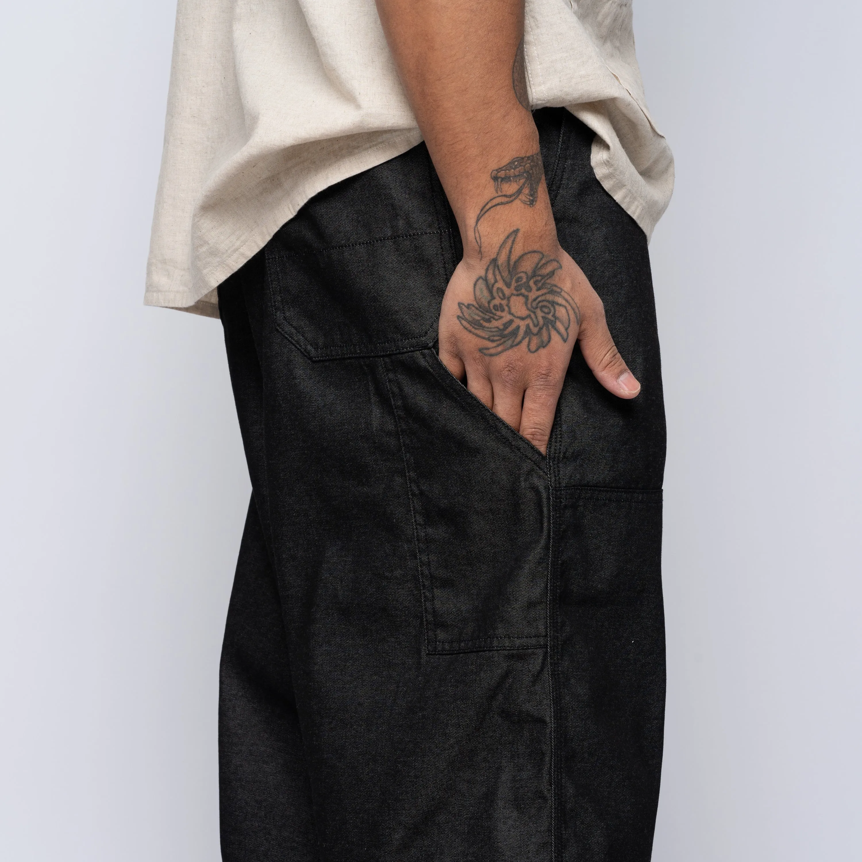 EG CP Denim Painter Pant Black 25S1F005