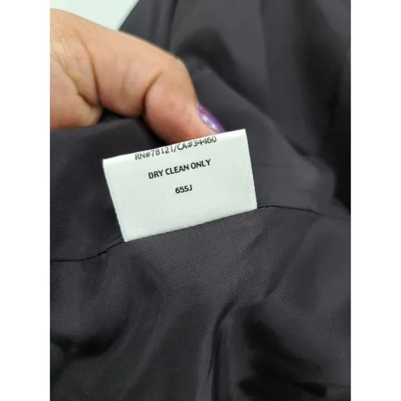 Eileen Fisher Blazer Jacket Women Open Front Pockets Black XL 1X