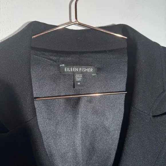 Eileen Fisher Single Button Blazer In Black M