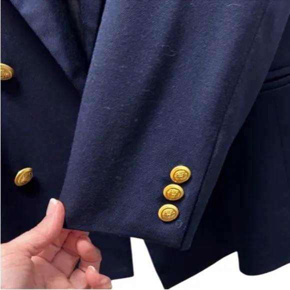 Elegant Pendleton Navy Blue Double Breasted Suit Jacket Dinner Jacket or Blazer