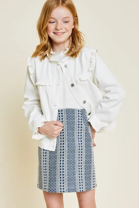 Eliana Kids Chambray Skirt