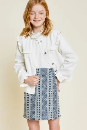 Eliana Kids Chambray Skirt