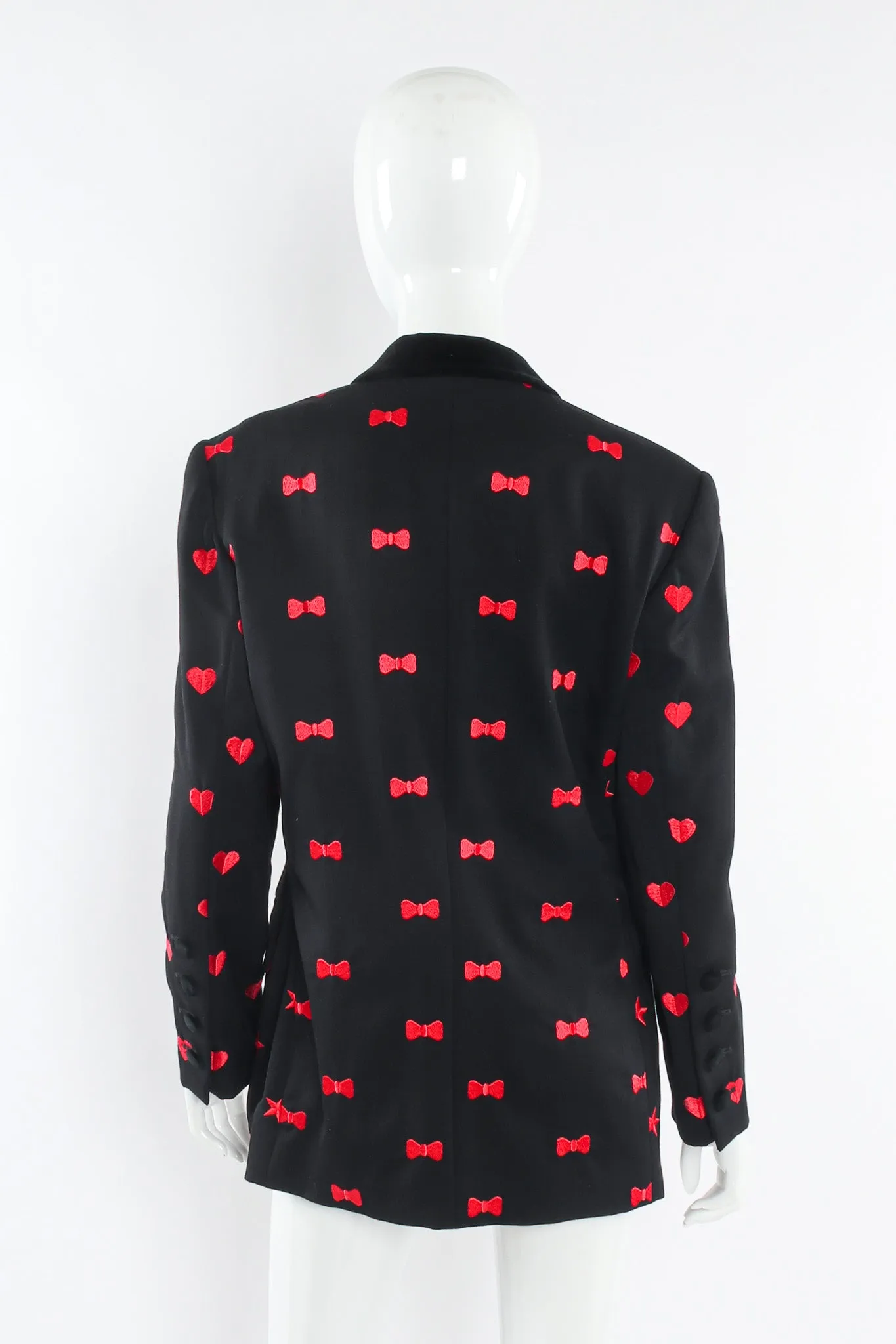 Embroidered Stars Hearts Bows Blazer
