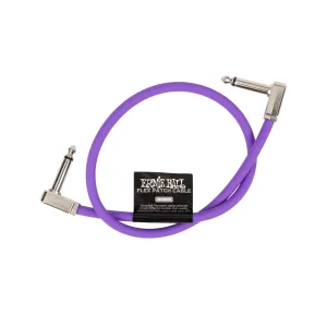 Ernie Ball P06449 Flex Instrument Patch Cable, 18 Inch, Purple, Single