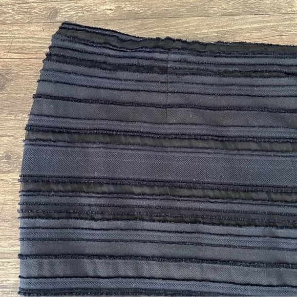 Escada Knee Length Navy Blue Straight Fully Lined Pencil Vintage Skirt Size XXL