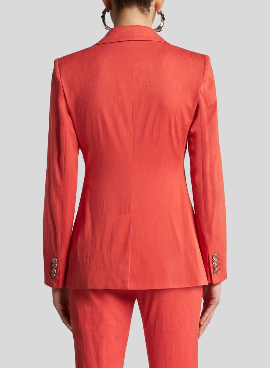 ETRO | Single Breasted Jacquard Jacket with Medallion Motif