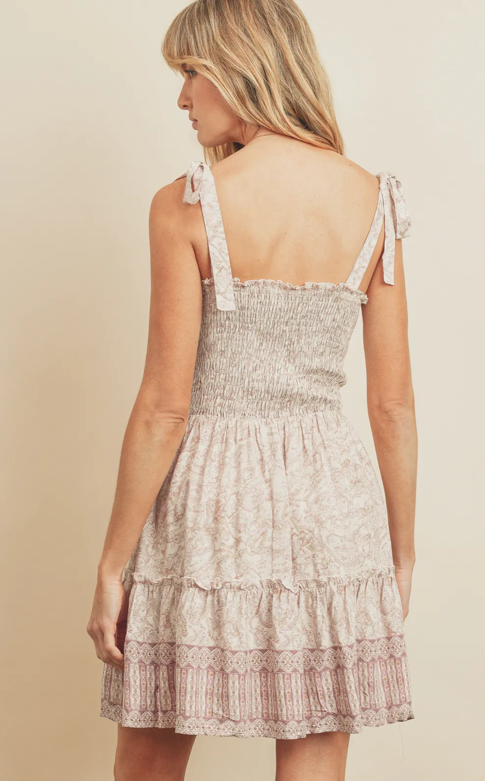 Explorer Tie Strap Mini Dress