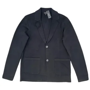 Express Knit Sweater Notched Collar Black Blazer Jacket Oversized Small NWT