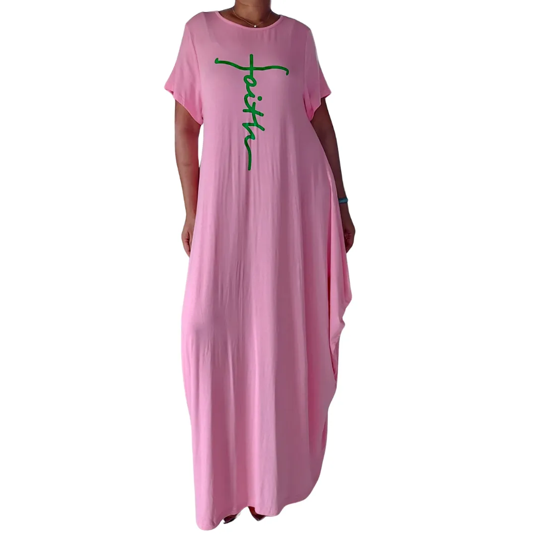 Faith Bubble  Jersey  Dress/Short Sleeve