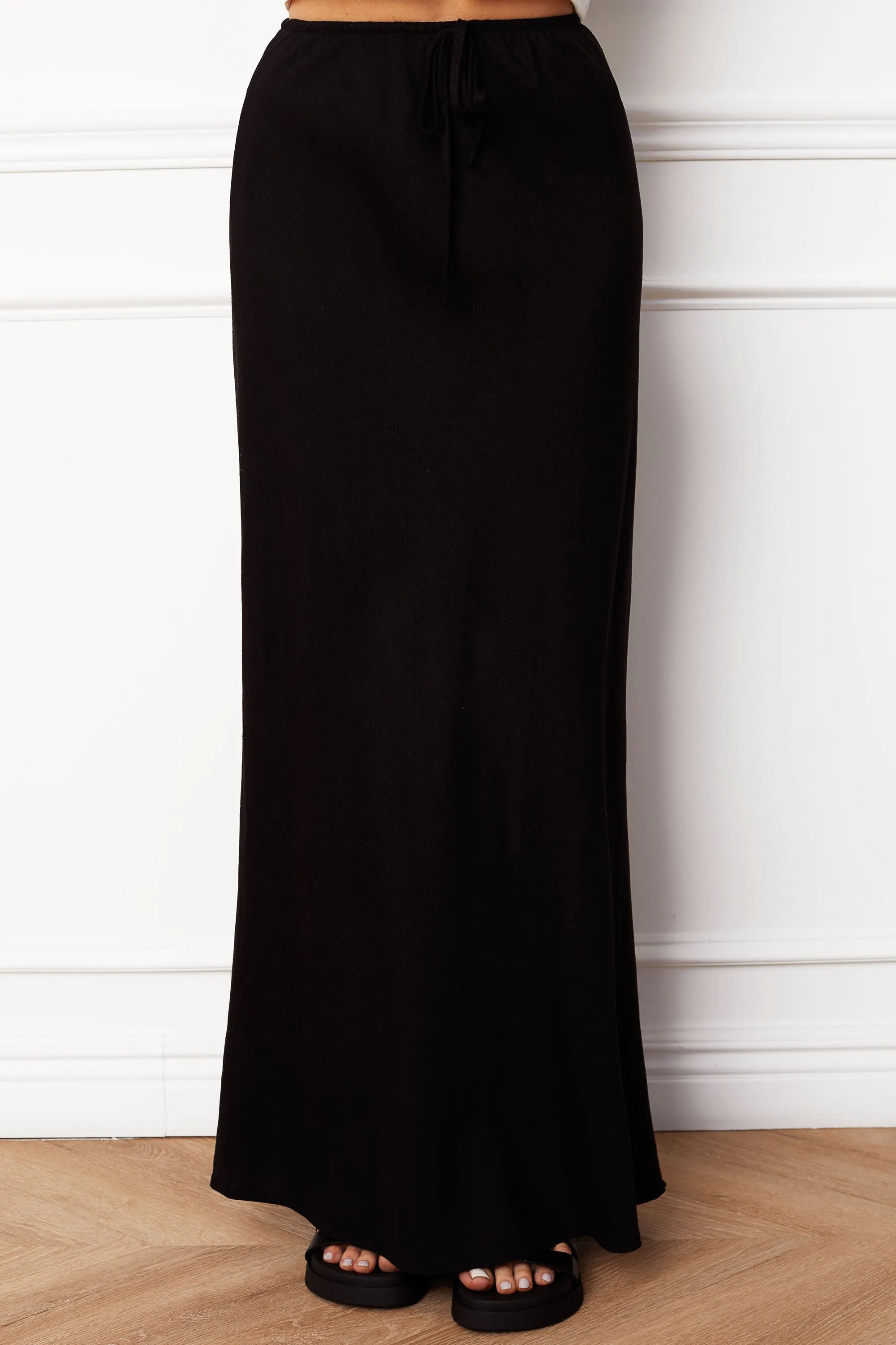 Felix Black High Waisted Maxi Skirt