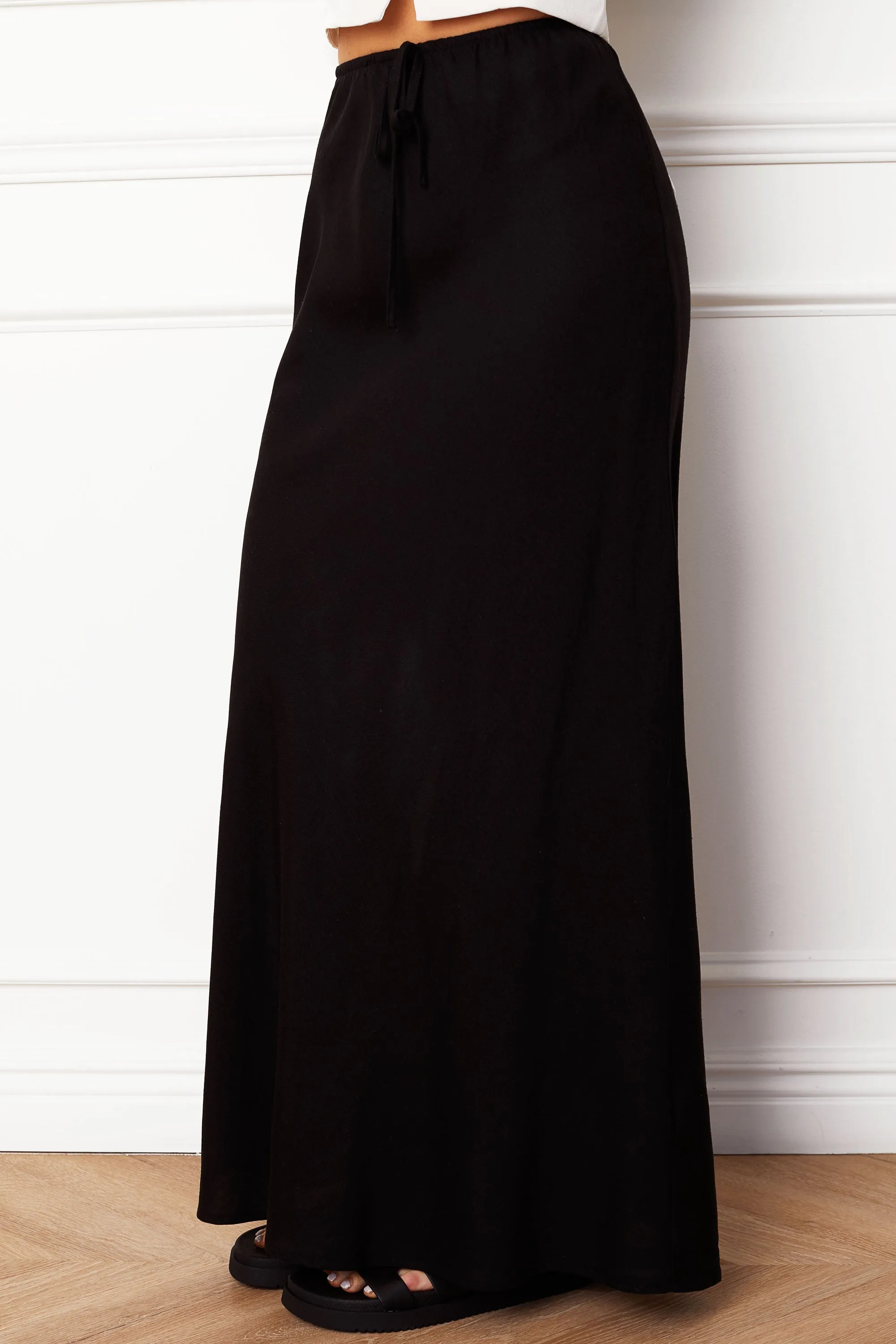 Felix Black High Waisted Maxi Skirt