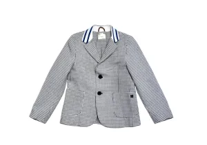 Fendi Kids Houndstooth Blue & Black Blazer