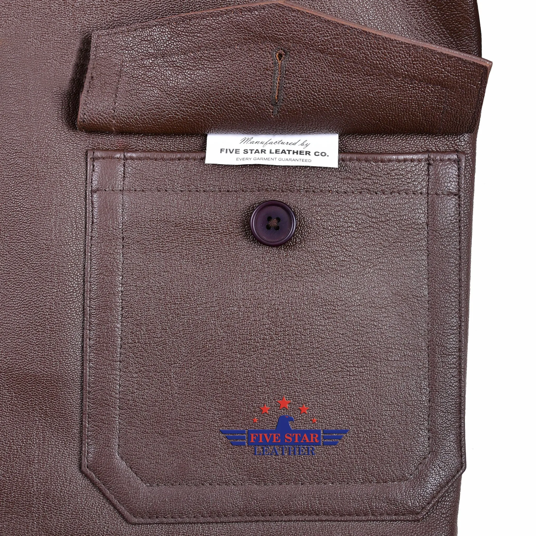 FiveStar Leather Repro American Sportswear AN-6552 Jacket Goatskin Mid Brown