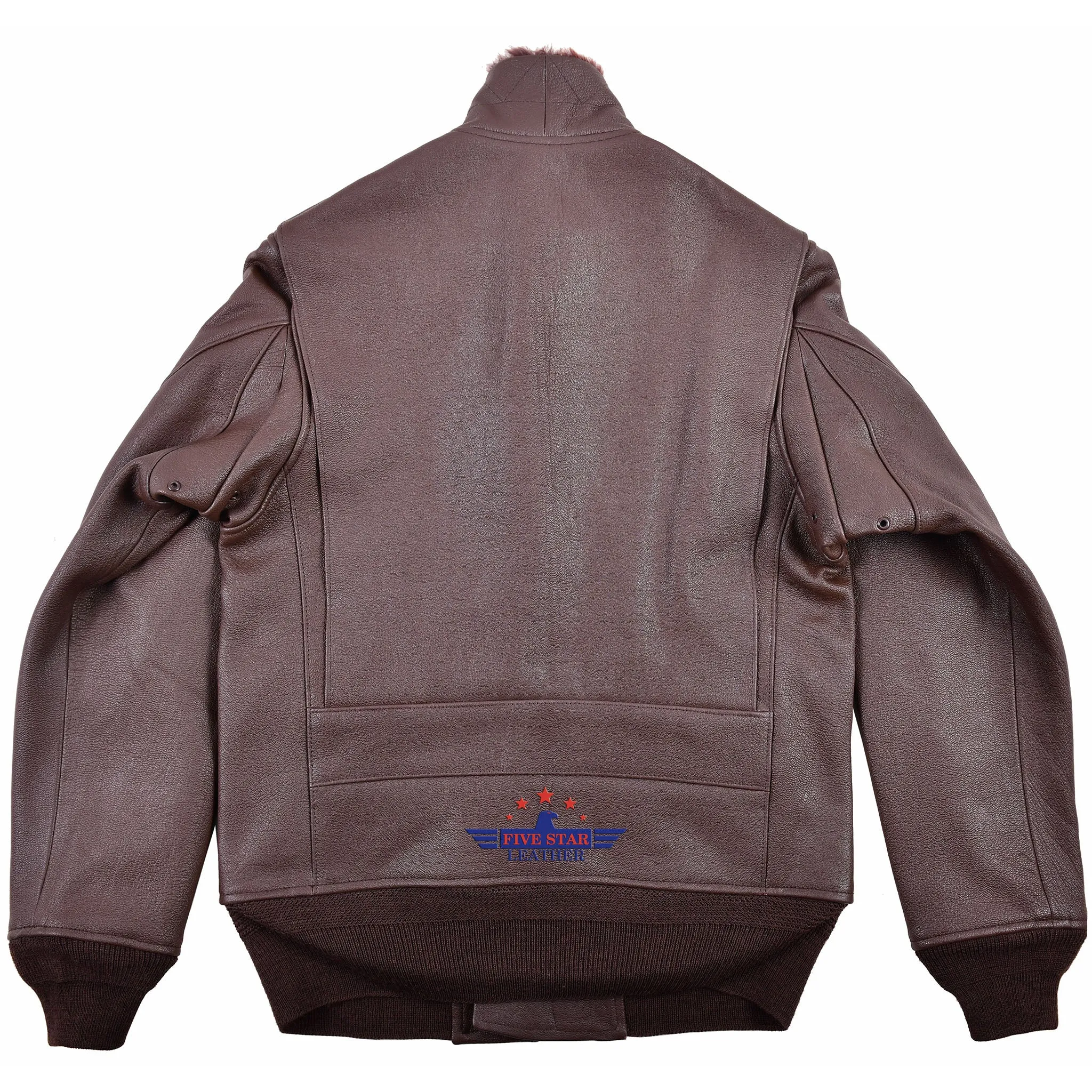 FiveStar Leather Repro American Sportswear AN-6552 Jacket Goatskin Mid Brown
