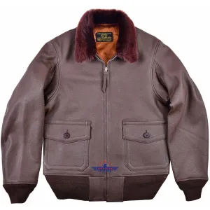 FiveStar Leather Repro American Sportswear AN-6552 Jacket Goatskin Mid Brown