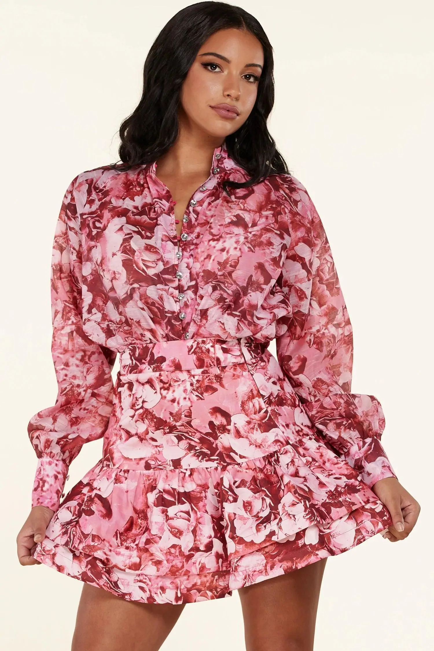 FLORAL 2PC SKIRT SET