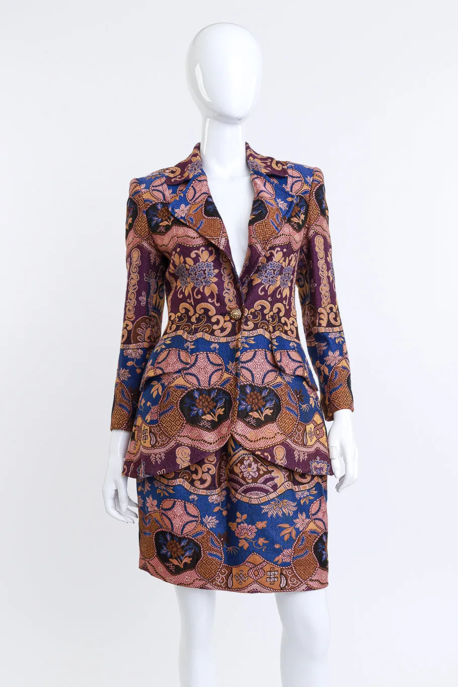 Floral Baroque Jacket & Skirt Set