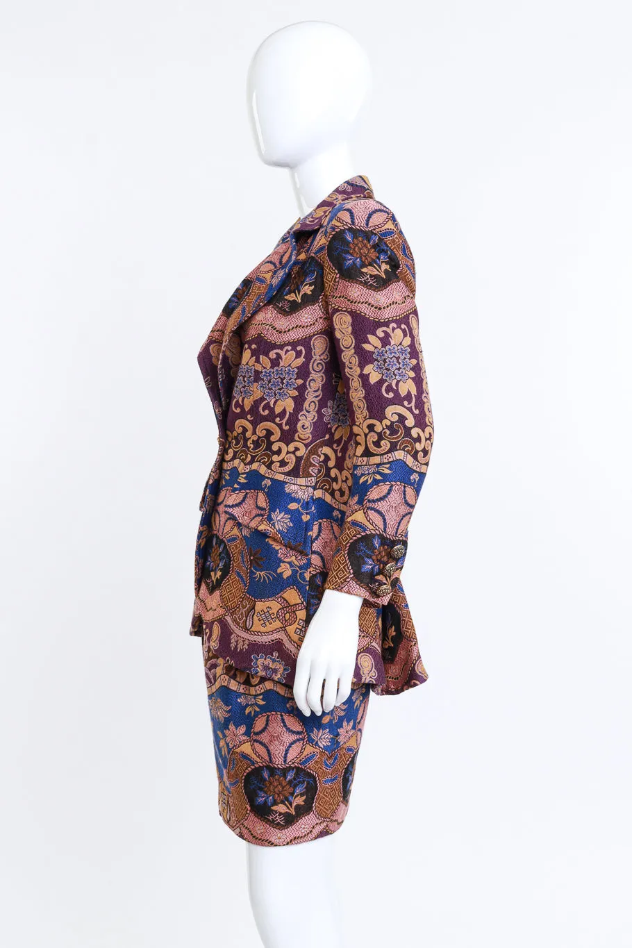 Floral Baroque Jacket & Skirt Set