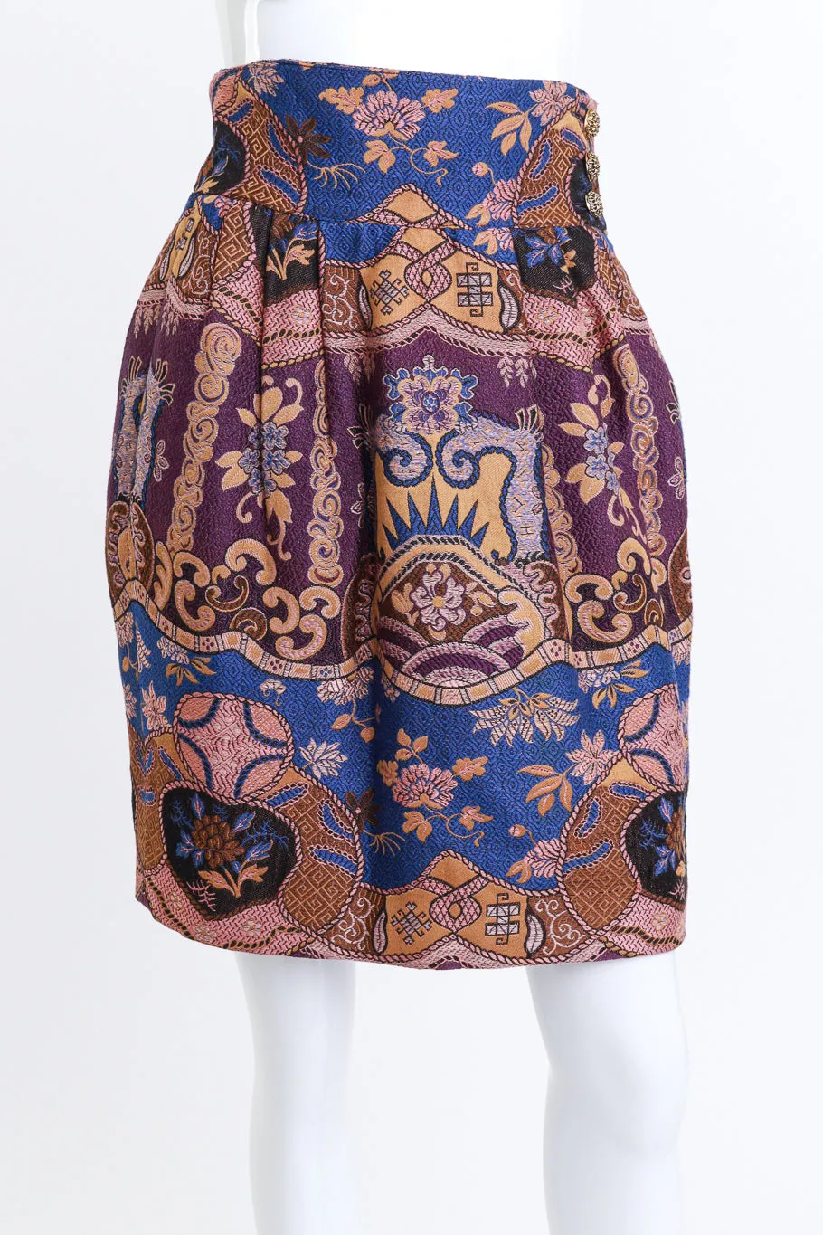Floral Baroque Jacket & Skirt Set