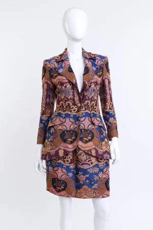 Floral Baroque Jacket & Skirt Set