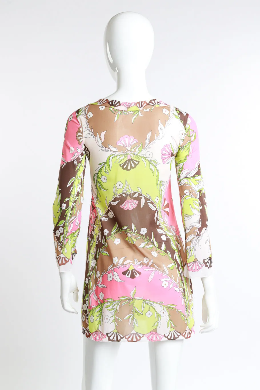 Floral Fan Jacket Mini Dress
