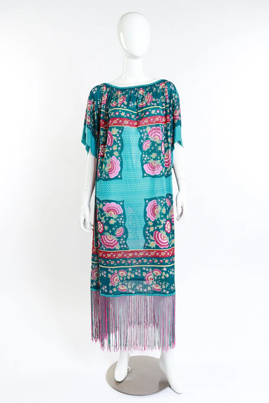Floral Fringe Hem Dress
