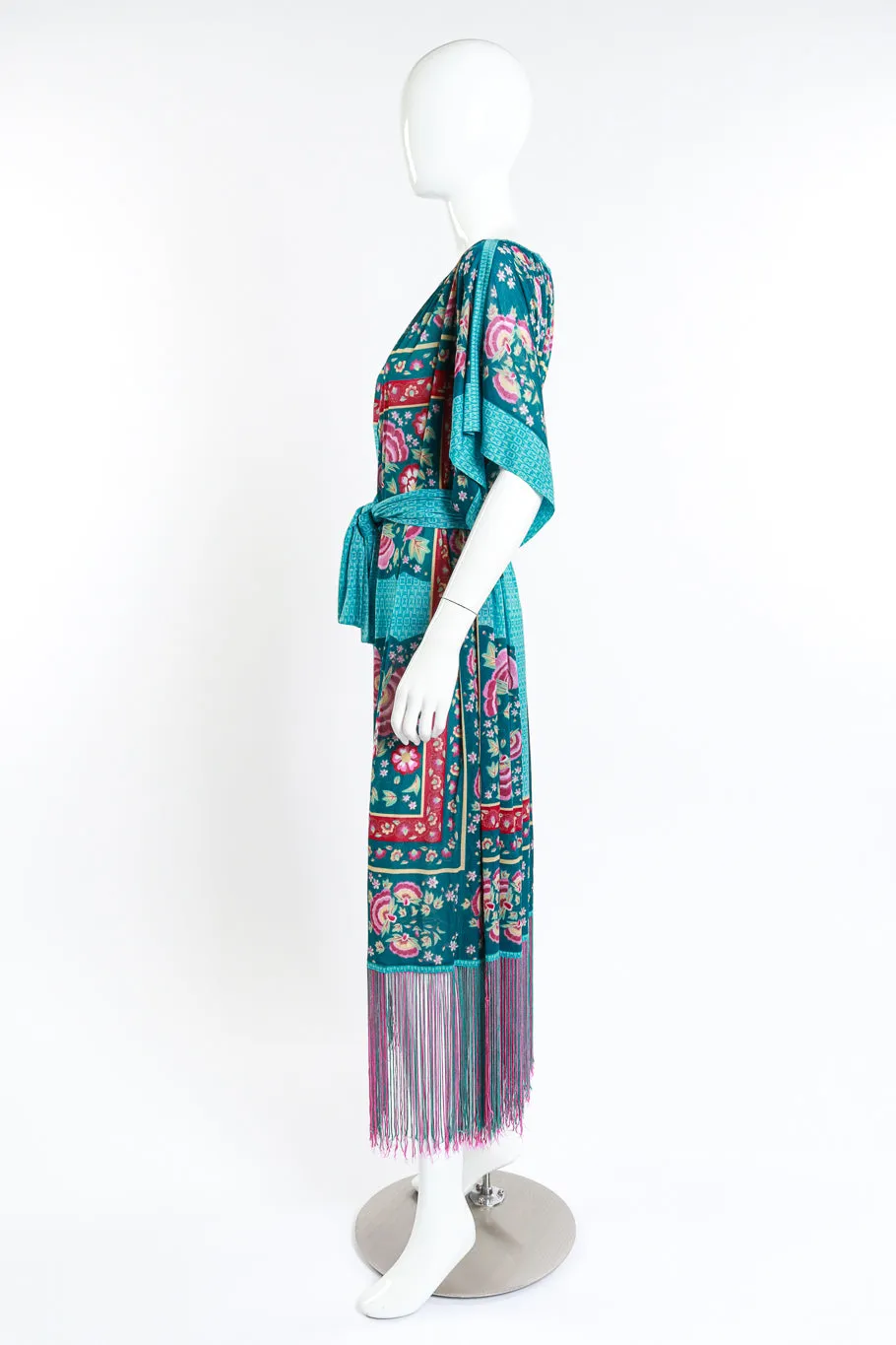 Floral Fringe Hem Dress