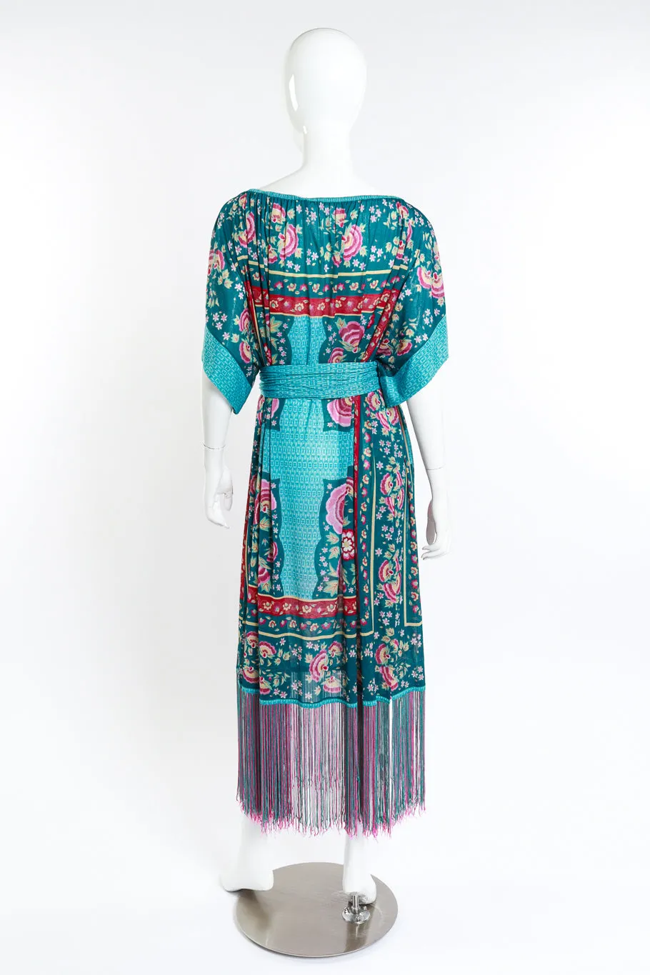 Floral Fringe Hem Dress