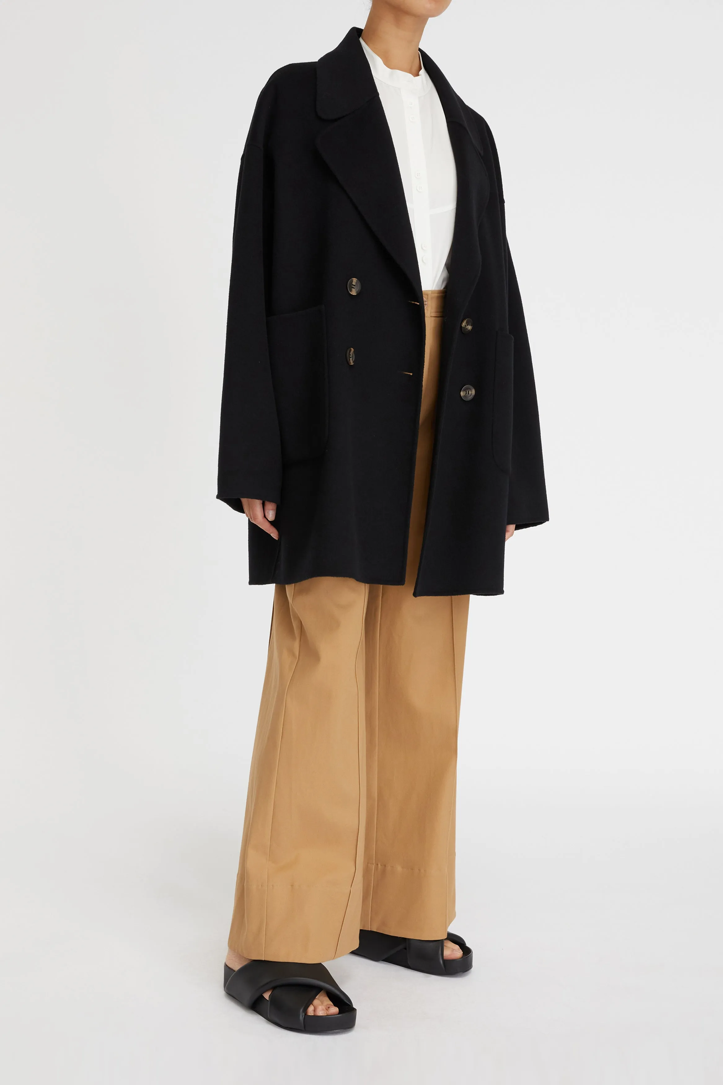 Florentine Cashmere Pea Coat