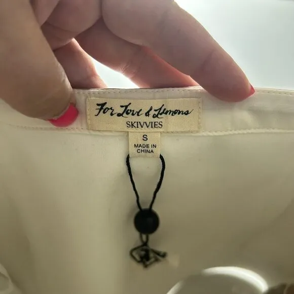 For Love And Lemons Women's High Roller Latex Skirt NWT Size Small