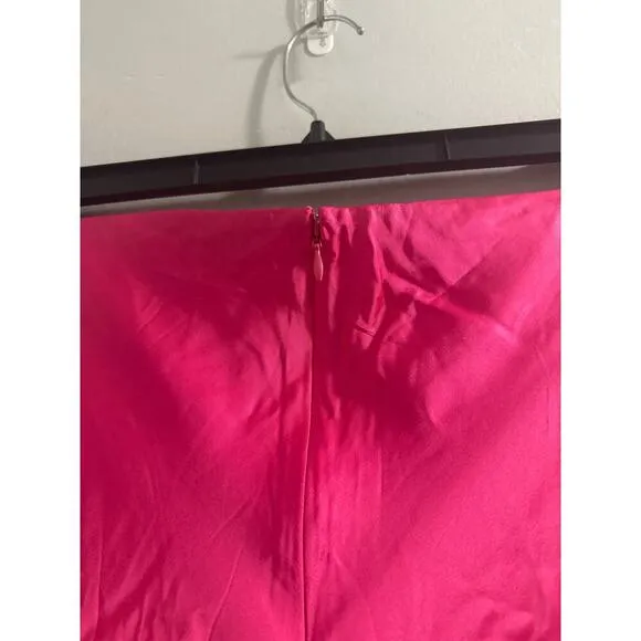 Frank &amp; Oak The Satin Maxi Skirt in Fuchsia Size Medium New