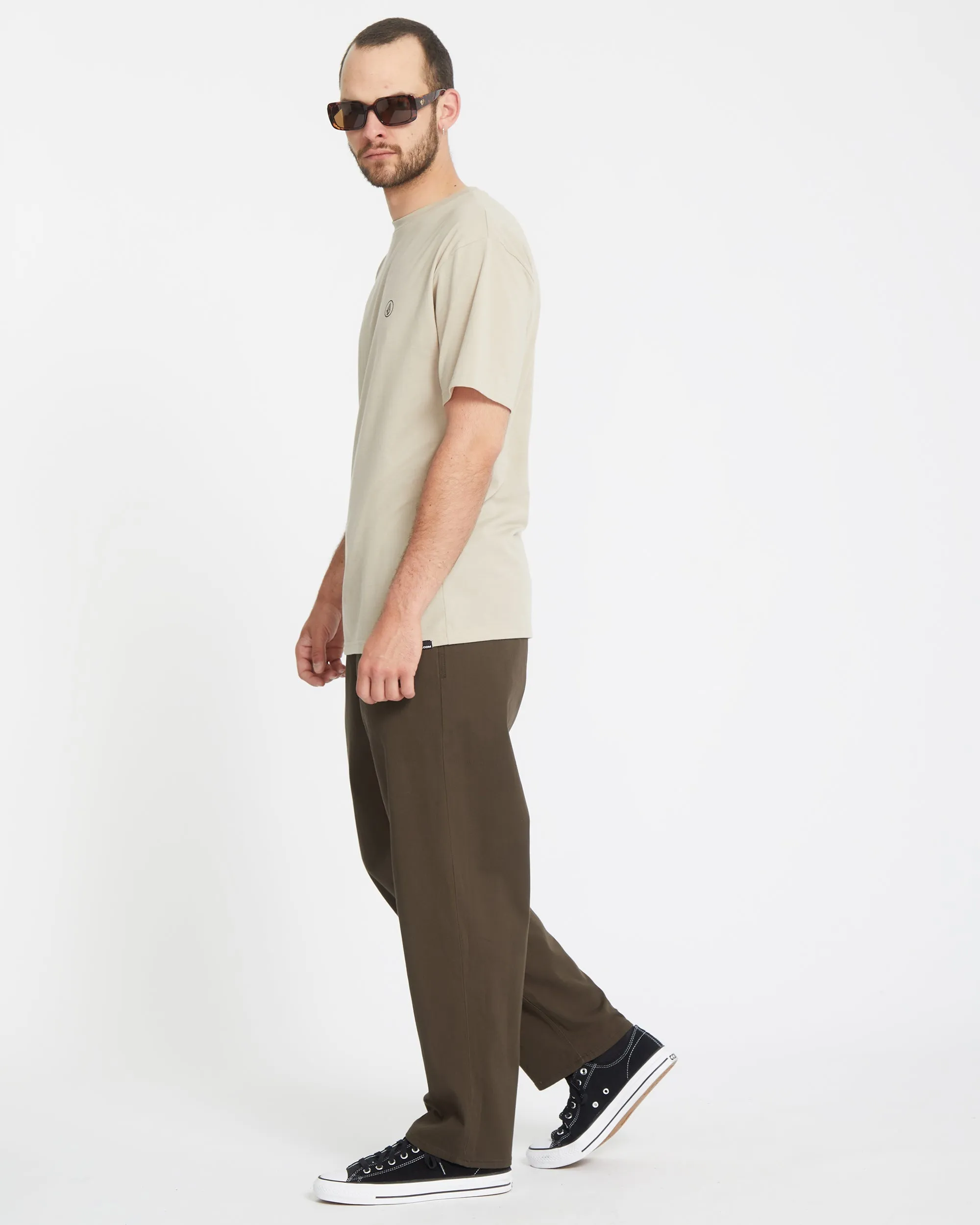 Freazy Loose Elasticated Waist Hose - WREN