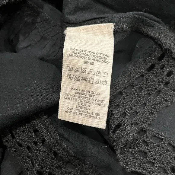 Free People Summer Nights Ruffle LayeredBlack Skirt