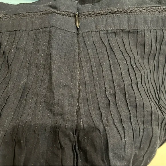 Free People Summer Nights Ruffle LayeredBlack Skirt