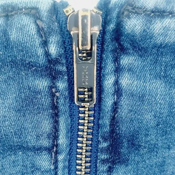 Free People Women's Layla High Waisted Front Zipper Denim Mini Skirt, Size 2