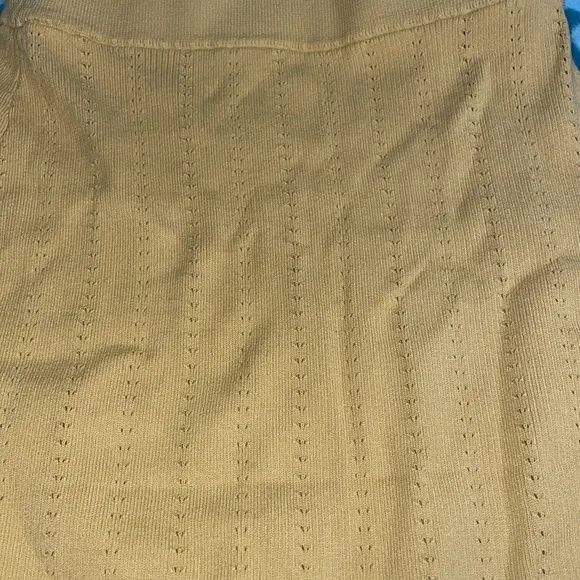 Free People Zeta Babe Sweater Two Piece Set Golden