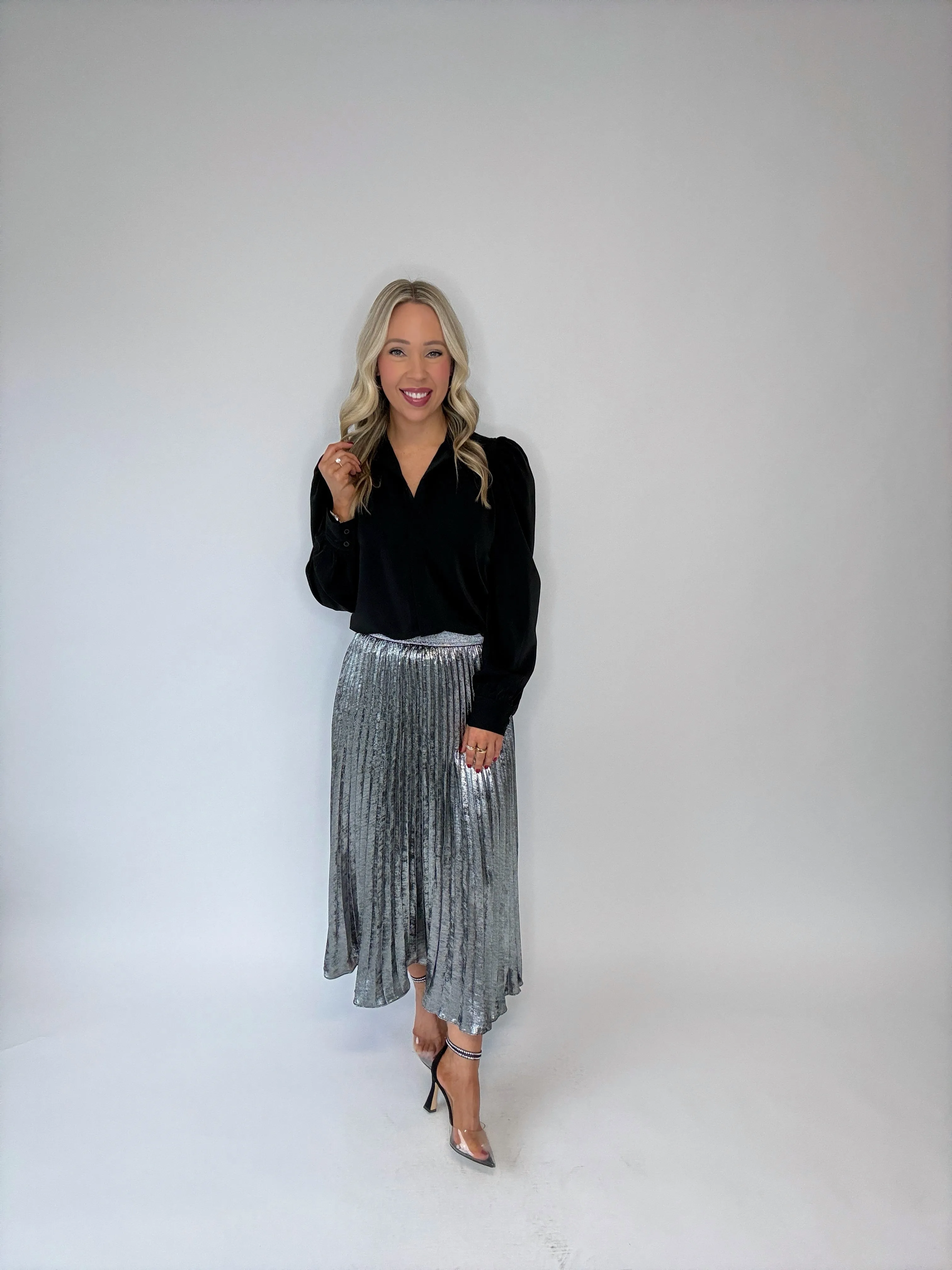 Frost Yourself Metallic Skirt