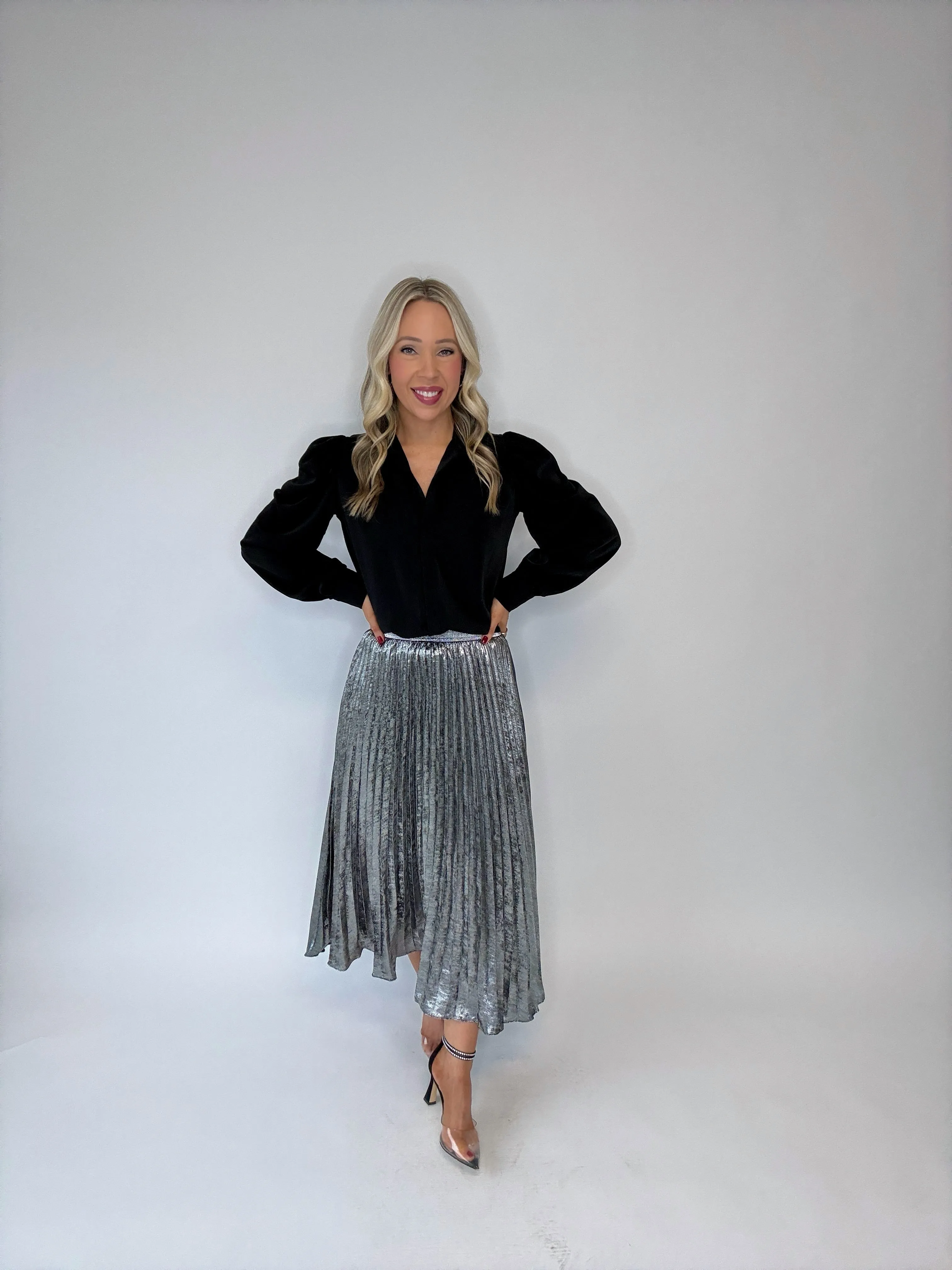 Frost Yourself Metallic Skirt