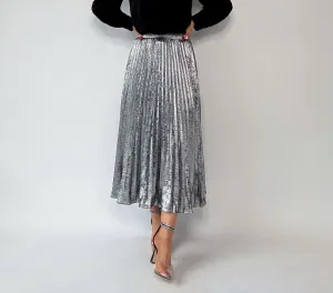 Frost Yourself Metallic Skirt